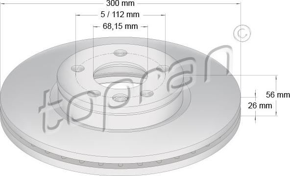 Topran 109 523 - Disque de frein cwaw.fr