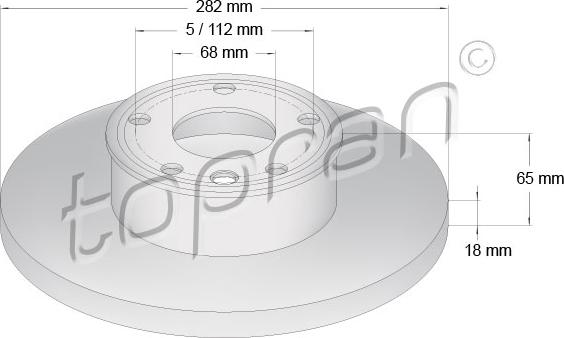 Topran 104 088 - Disque de frein cwaw.fr