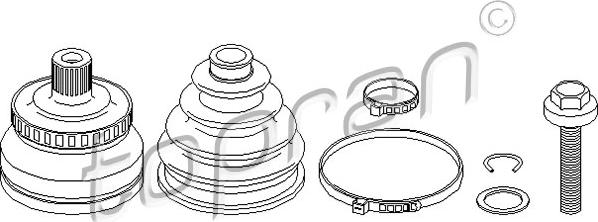 Topran 104 335 - Jeu de joints, arbre de transmission cwaw.fr