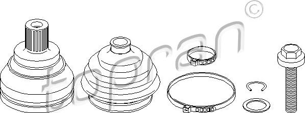 Topran 104 332 - Jeu de joints, arbre de transmission cwaw.fr