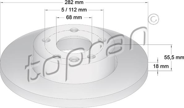 Topran 108 507 - Disque de frein cwaw.fr