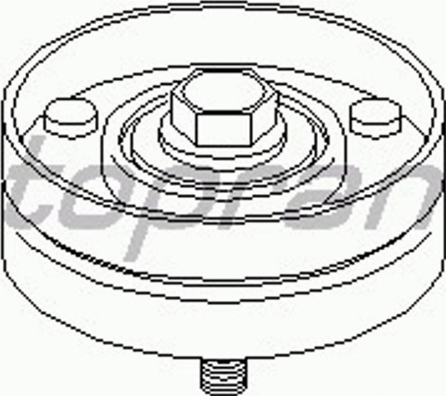 Topran 108 172 015 - Poulie renvoi / transmission, courroie trapézoïdale à nervures cwaw.fr