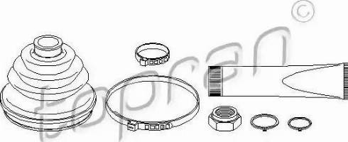 Topran 103 624 - Joint-soufflet, arbre de commande cwaw.fr