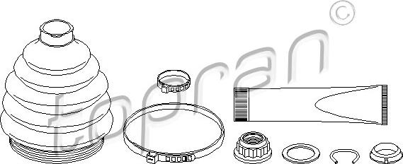 Topran 103 055 - Joint-soufflet, arbre de commande cwaw.fr