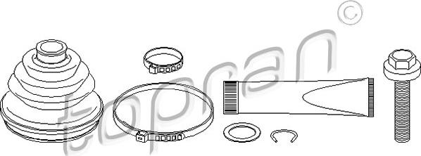 Topran 103 747 - Joint-soufflet, arbre de commande cwaw.fr