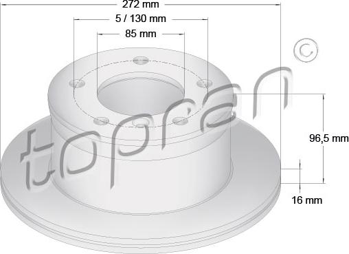 Topran 107 689 - Disque de frein cwaw.fr