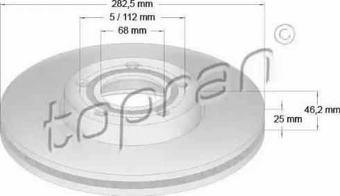 Topran 107 685 - Disque de frein cwaw.fr