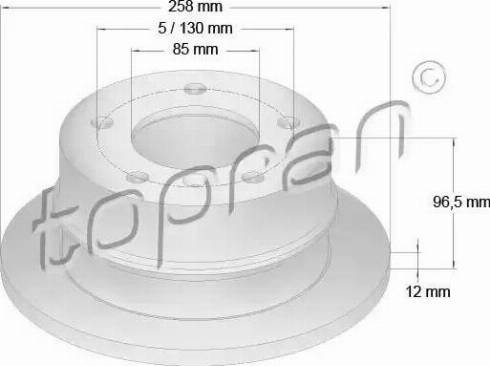 Topran 107 688 - Disque de frein cwaw.fr