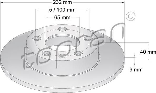 Topran 107 683 - Disque de frein cwaw.fr