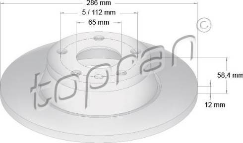 Topran 114 365 - Disque de frein cwaw.fr