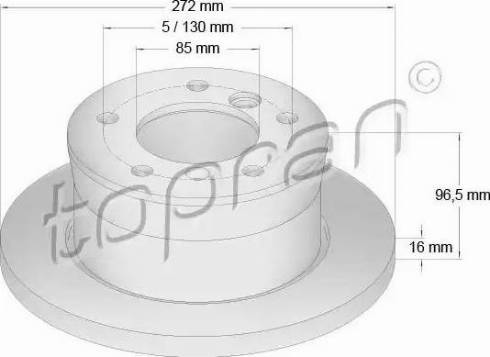 Topran 110 441 - Disque de frein cwaw.fr