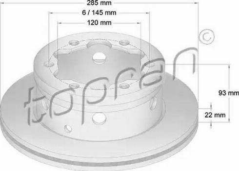 Topran 110 439 - Disque de frein cwaw.fr