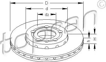 Topran 110 435 - Disque de frein cwaw.fr