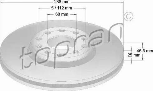 Topran 110 420 - Disque de frein cwaw.fr