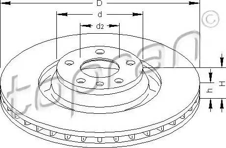 Topran 110 423 - Disque de frein cwaw.fr