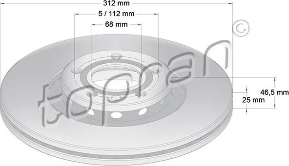 Topran 110 078 - Disque de frein cwaw.fr