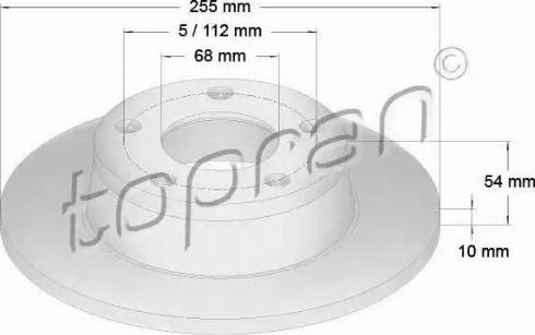 Topran 110 814 - Disque de frein cwaw.fr