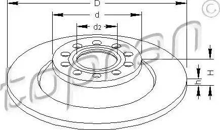 Topran 110 312 - Disque de frein cwaw.fr