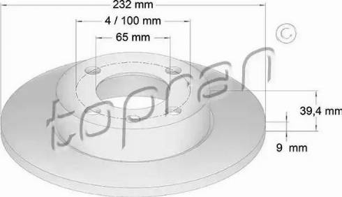 Topran 110 217 - Disque de frein cwaw.fr