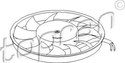 Topran 110 221 - Ventilateur, refroidissement du moteur cwaw.fr