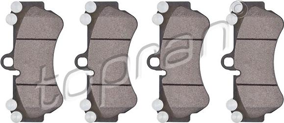 Topran 111 581 - Kit de plaquettes de frein, frein à disque cwaw.fr