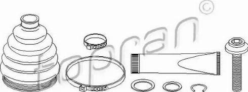 Topran 111 639 - Joint-soufflet, arbre de commande cwaw.fr