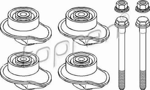 Topran 111 008 - Jeu de coussinets, corps de l'essieu cwaw.fr