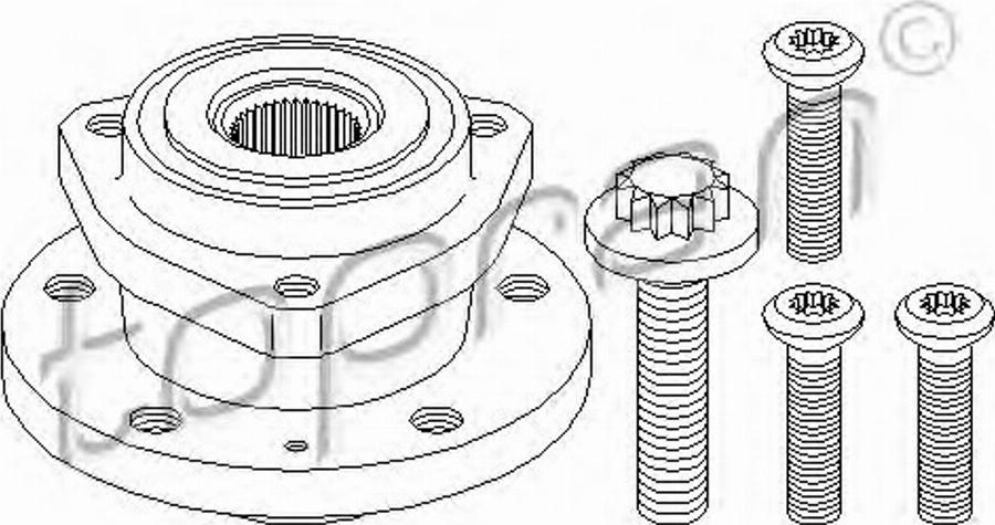 Topran 111 313 755 - Kit de roulements de roue cwaw.fr