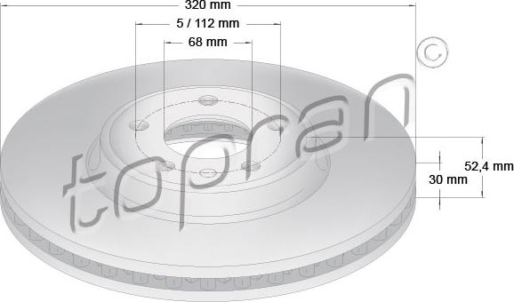 Topran 113 010 - Disque de frein cwaw.fr