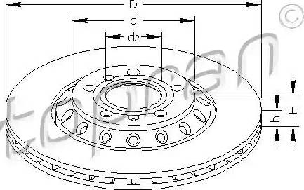 Topran 113 260 - Disque de frein cwaw.fr