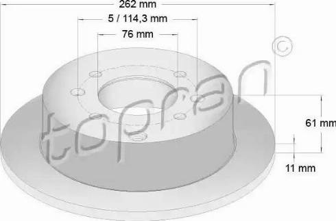 Topran 820 440 - Disque de frein cwaw.fr