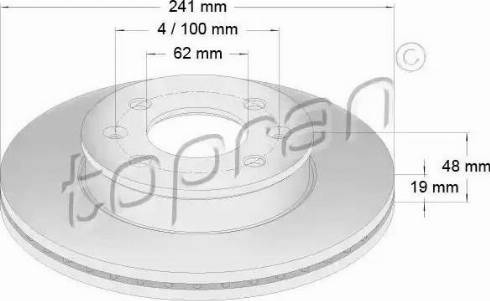 Topran 820 410 - Disque de frein cwaw.fr