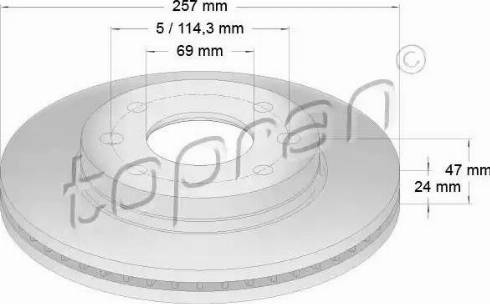 Topran 820 426 - Disque de frein cwaw.fr