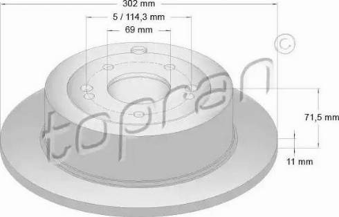 Topran 820 625 - Disque de frein cwaw.fr