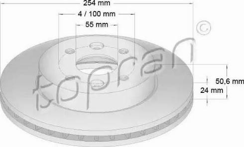 Topran 820 183 - Disque de frein cwaw.fr