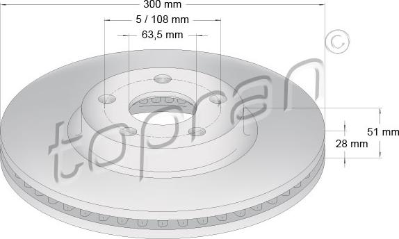 Topran 304 952 - Disque de frein cwaw.fr