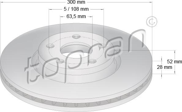 Topran 304 437 - Disque de frein cwaw.fr