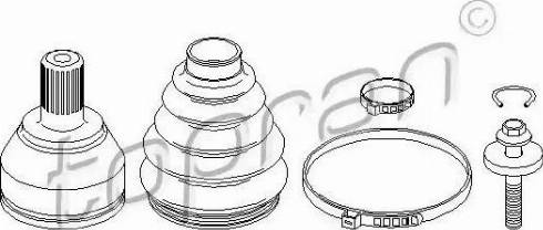 Topran 304 004 - Jeu de joints, arbre de transmission cwaw.fr