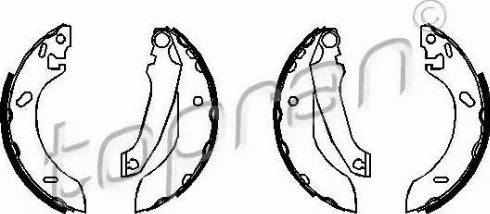 Topran 300 887 - Jeu de mâchoires de frein cwaw.fr