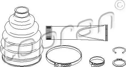 Topran 301 943 - Joint-soufflet, arbre de commande cwaw.fr