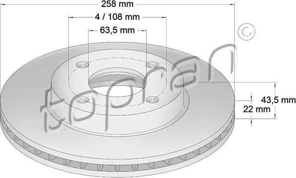 Topran 301 415 - Disque de frein cwaw.fr