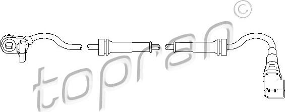 Topran 303 946 - Capteur, vitesse de roue cwaw.fr