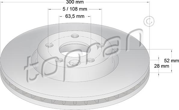 Topran 303 976 - Disque de frein cwaw.fr