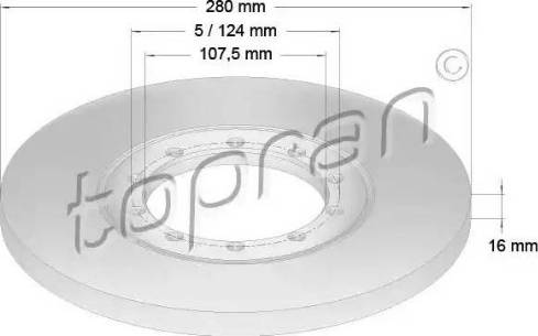 Topran 303 970 - Disque de frein cwaw.fr