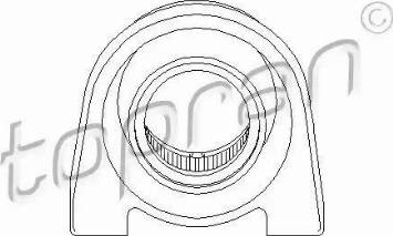 Topran 205 500 755 - Suspension, arbre de cardan cwaw.fr