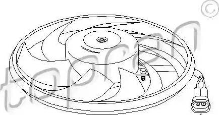 Topran 206 948 - Ventilateur, refroidissement du moteur cwaw.fr