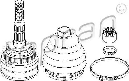 Topran 206 116 - Jeu de joints, arbre de transmission cwaw.fr