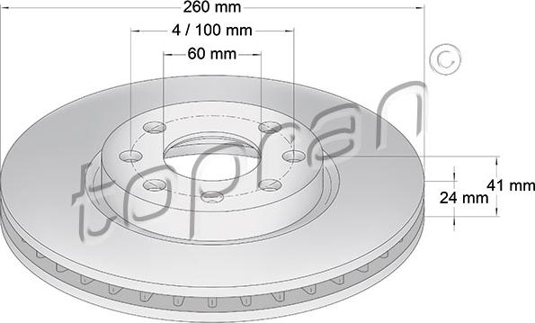 Topran 206 120 - Disque de frein cwaw.fr