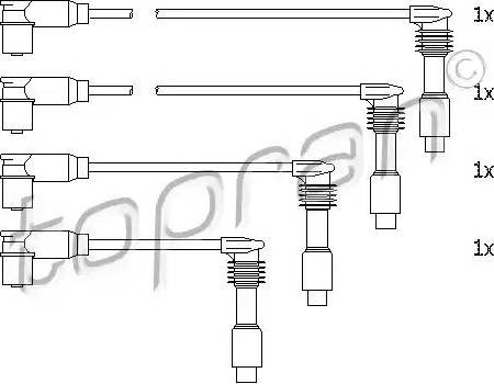Topran 206 244 - Kit de câbles d'allumage cwaw.fr