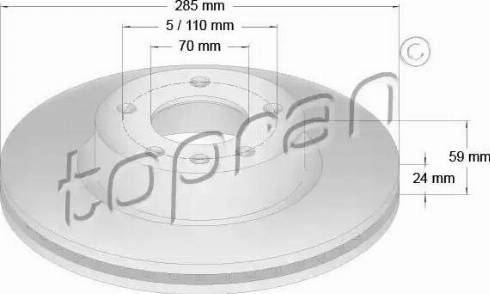 Topran 200 941 - Disque de frein cwaw.fr